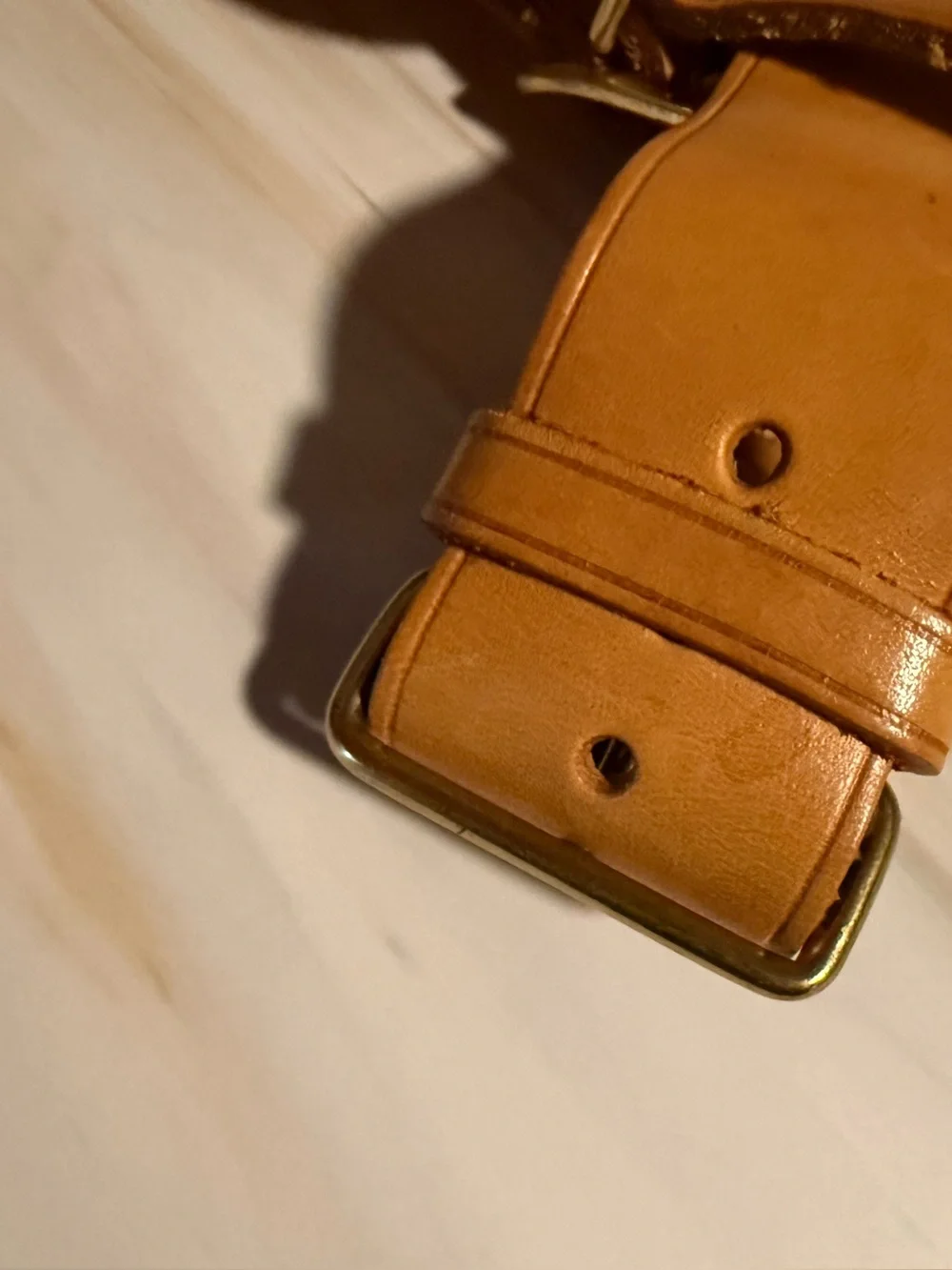 Louis Vuitton Vachetta Leather Luggage Tag & Strap in Tan